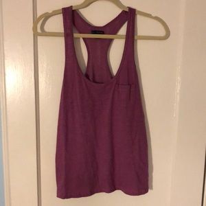 American Eagle purple tank with lace back